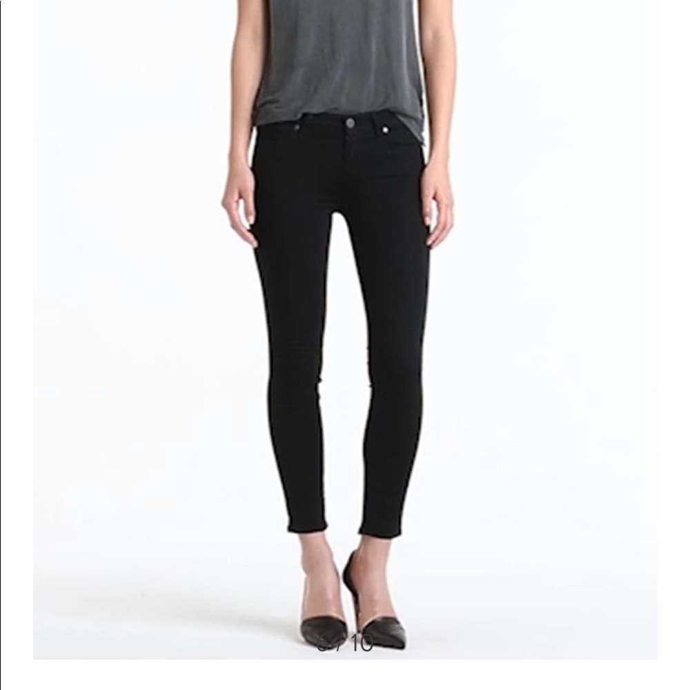 Paige Transcend Verdugo Crop Black Denim